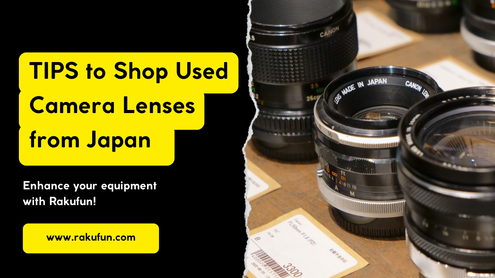 Tips to Shopping for Used Camera Lenses from Japan via Rakufun